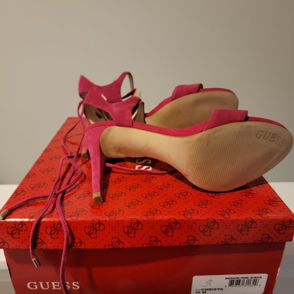 Guess Christa Medium Pink Suede - Picture 3 of 4